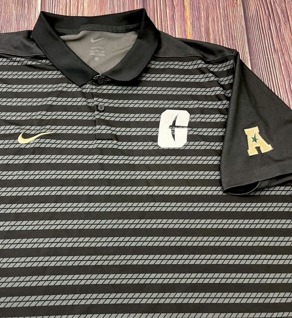 Charlotte 49ers Football Nike Black Polo Shirt Mens SIze 3XL